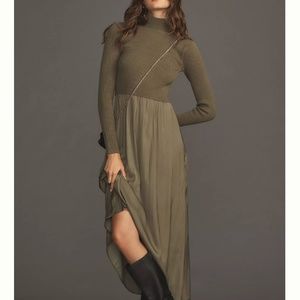 Anthropologie Thea twofer sweater dress
